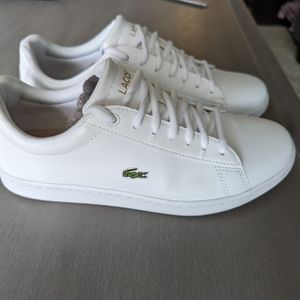 Women's size 9 White Lacoste sneakers